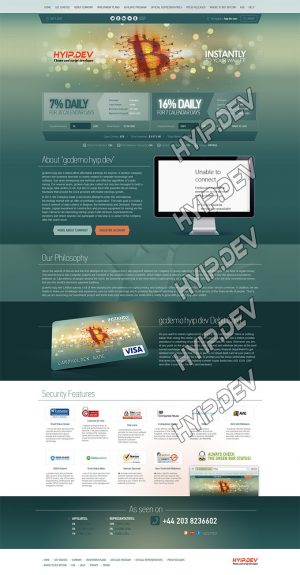 goldcoders hyip template no. 023 home