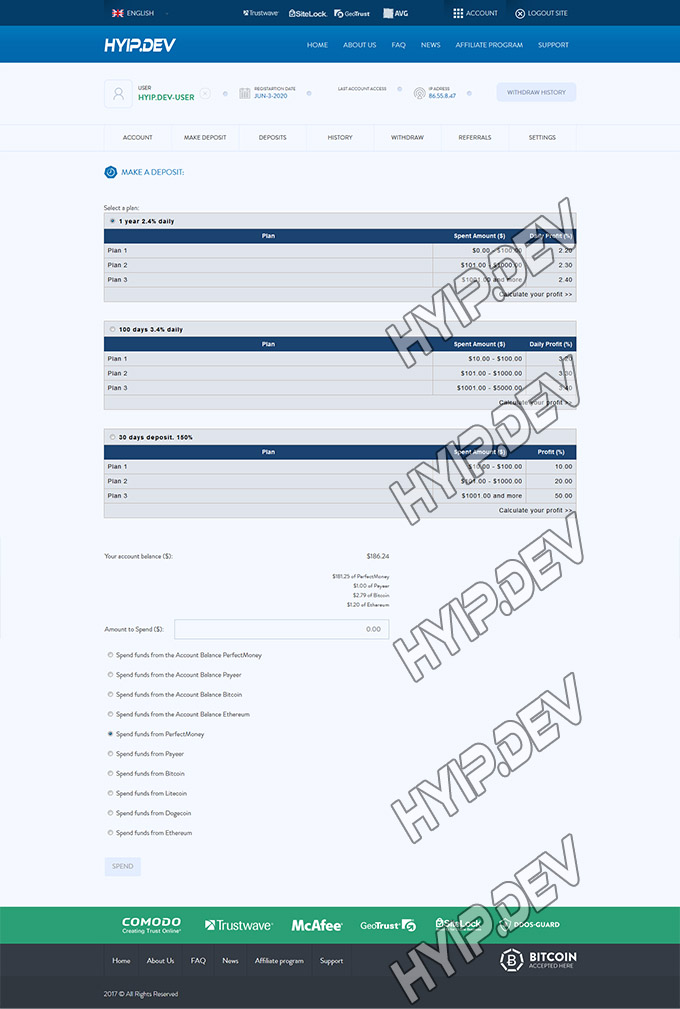 GoldCoders Hyip Template 027 HyipDev