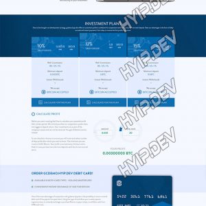 goldcoders hyip template no. 027 home page screenshot
