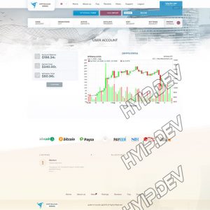 goldcoders hyip template no. 032, account page screenshot