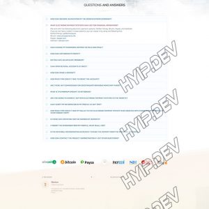 goldcoders hyip template no. 032, pages screenshot