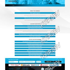 goldcoders hyip template no. 037, default page screenshot