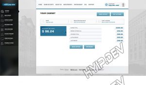goldcoders hyip template no. 050, account page screenshot