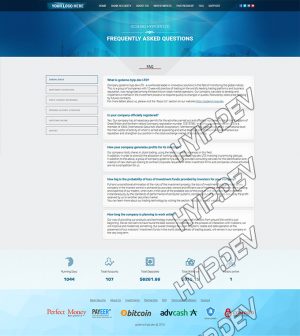 goldcoders hyip template no. 050, default page screenshot