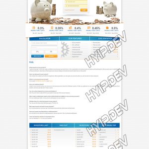 goldcoders hyip template no. 052, default page screenshot
