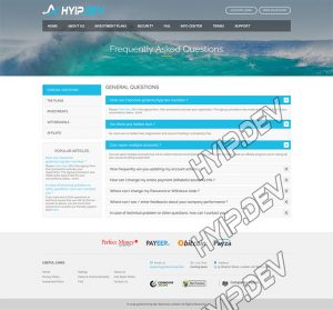 goldcoders hyip template no. 0.55, default page screenshot