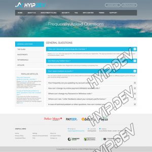 goldcoders hyip template no. 0.55, default page screenshot