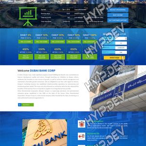 goldcoders hyip template no. 058, home page screenshot