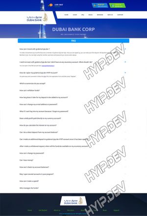 goldcoders hyip template no. 058, default page screenshot