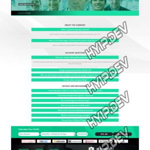 goldcoders hyip template no. 062, default page screenshot