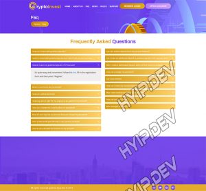 goldcoders hyip template no. 064, default page screenshot