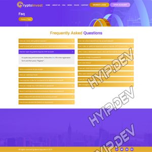 goldcoders hyip template no. 064, default page screenshot