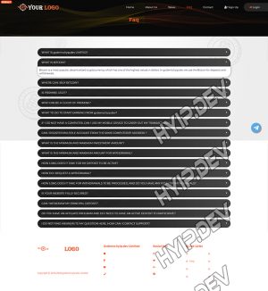 goldcoders hyip template no. 070, default page screenshot