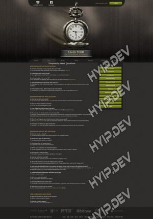 goldcoders hyip template no. 071, default page screenshot