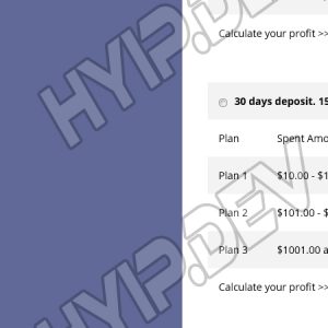 goldcoders hyip template no. 074, mobile page screenshot
