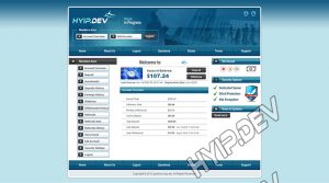 goldcoders hyip template no. 075, account page screenshot