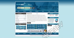 goldcoders hyip template no. 075, home page screenshot