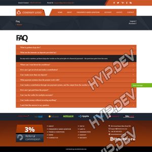 goldcoders hyip template no. 076, default page screenshot