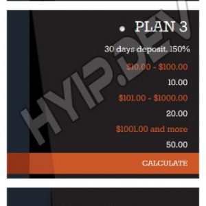 goldcoders hyip template no. 076, mobile page screenshot