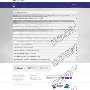 goldcoders hyip template no. 080, default page screenshot