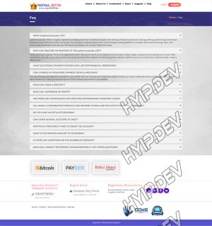 goldcoders hyip template no. 080, default page screenshot