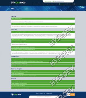 goldcoders hyip template no. 083, default page screenshot
