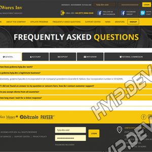 goldcoders hyip template no. 085, default page screenshot