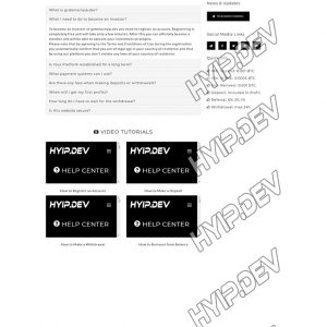 goldcoders hyip template no. 086, default page screenshot