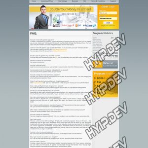 goldcoders hyip template no. 089, default page screenshot