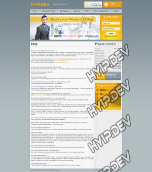 goldcoders hyip template no. 089, default page screenshot
