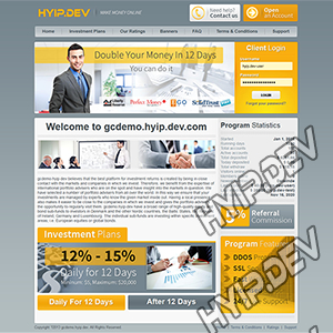 goldcoders hyip template no. 089