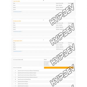 goldcoders hyip template no. 091, deposit page screenshot