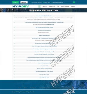 goldcoders hyip template no. 093, default page screenshot