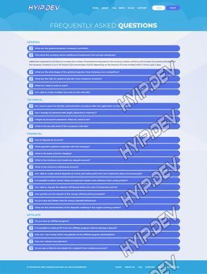 goldcoders hyip template no. 095, default page screenshot