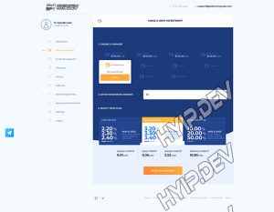 goldcoders hyip template no. 096, deposit page screenshot