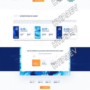goldcoders hyip template no. 096, home page screenshot