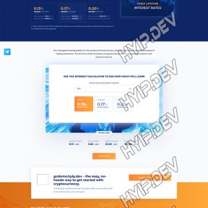 goldcoders hyip template no. 096, default page screenshot