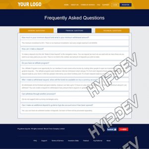 goldcoders hyip template no. 097, default page screenshot