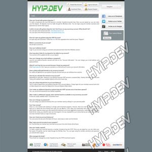 goldcoders hyip template no. 099, default page screenshot