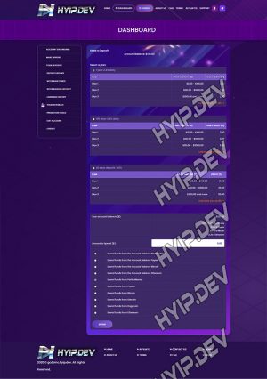 goldcoders hyip template no. 100, deposit page screenshot