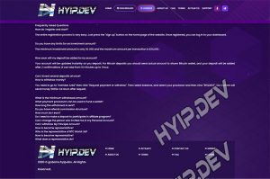 goldcoders hyip template no. 100, default page screenshot