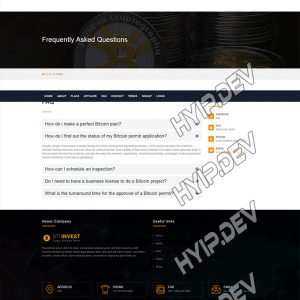 goldcoders hyip template no. 102, default page screenshot
