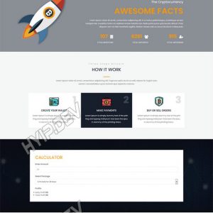 goldcoders hyip template no. 102, home page screenshot