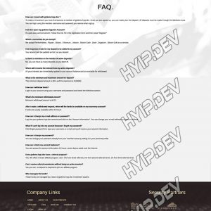 goldcoders hyip template no. 106, default page screenshot