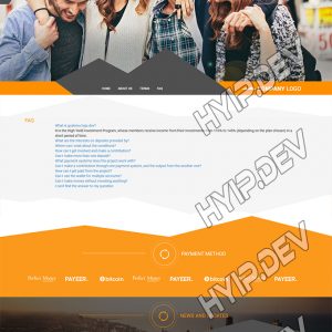 goldcoders hyip template no. 108, default page screenshot