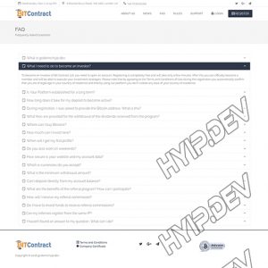 goldcoders hyip template no. 114, default page screenshot