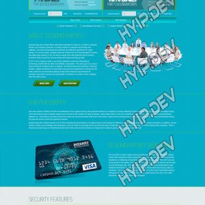 goldcoders hyip template no. 117, home page screenshot