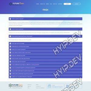 goldcoders hyip template no. 120, default page screenshot