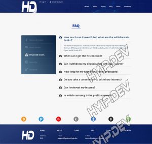 goldcoders hyip template no. 128, default page screenshot