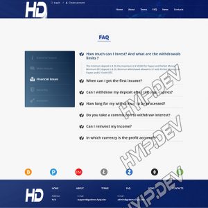 goldcoders hyip template no. 128, default page screenshot